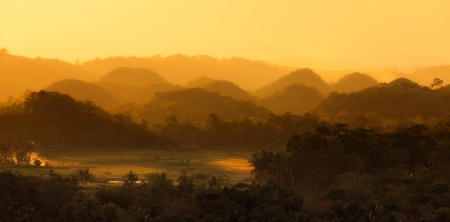 Chocolate Hillsの写真素材