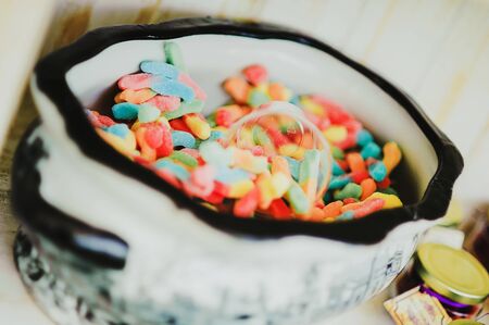 sweet gummies, colorful jelly sweets