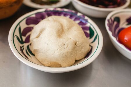 corn dough mexican food masa de maiz in mexico city