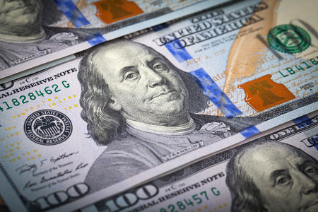 US One Hundred Dollar Bill Macro