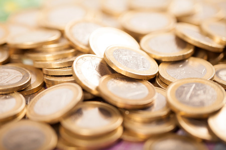 Abstract closeup of euro money.の写真素材