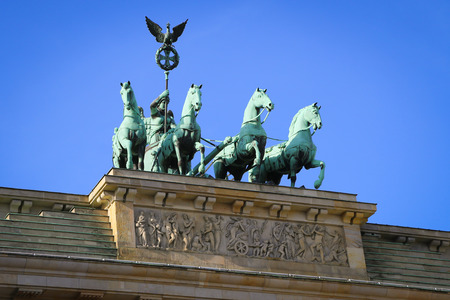 Berlin, Germany. Brandenburger Tor, Pariser Platzのeditorial素材