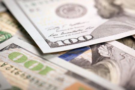 Dollars Photography: Macro of US One Hundred Dollar