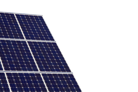 Green Photography: solar Panel isolated on white background