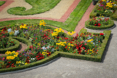 Garden Park of Schonbrunn Palace, Vienna, Austriaのeditorial素材
