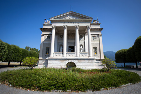 The Volta Temple in Como town, Italy,の写真素材