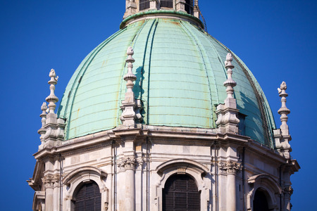 Medieval Como Cathedral on Lake Como in Lombardy, Italyの写真素材
