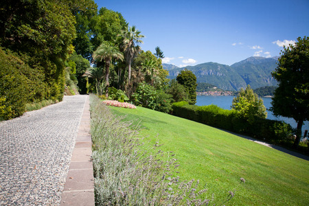 Gardens of Villa Carlotta, Italian Lake Districtの写真素材