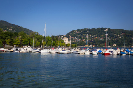 View of Como City in Italy, Europeのeditorial素材