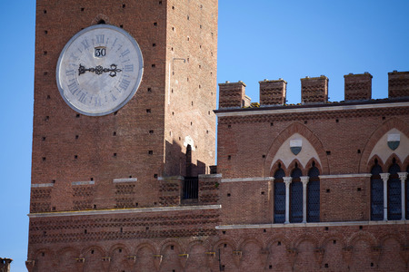 Palazzo Pubblico e Torre del Mangia in Siena, Italy