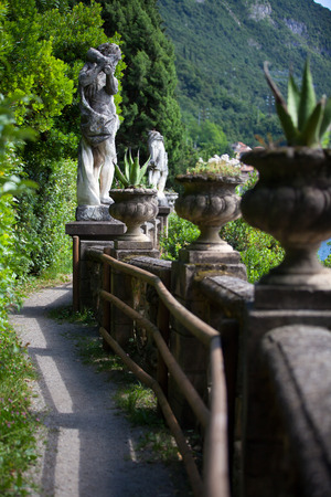 Villa Monastero in Varenna, Lake Como, Italyのeditorial素材