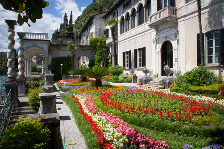 Villa Monastero in Varenna, Lake Como, Italyのeditorial素材