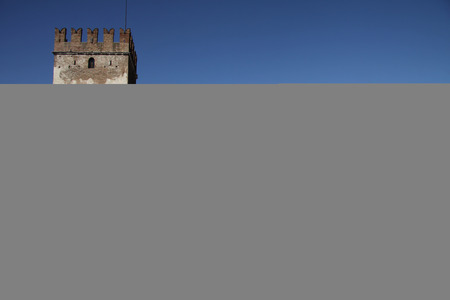 Castelvecchio in Verona, Italy, in a Autumn Dayのeditorial素材