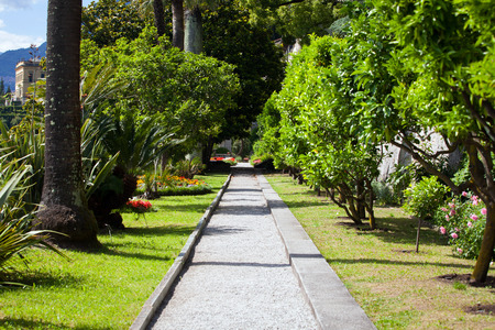 Villa Monastero in Varenna, Lake Como, Italyの写真素材