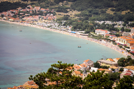 Baska on Island Krk in Croatia, Europeの写真素材