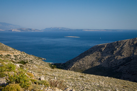 Island of krk on the north Adriatic Sea, Croatia.の写真素材