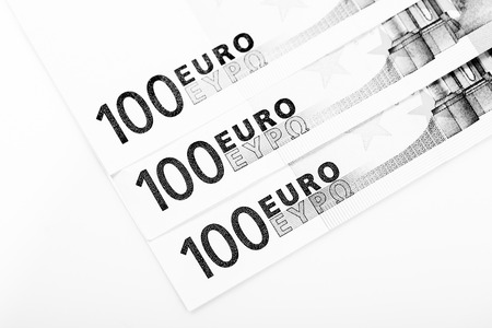 Euro money: closeup of banknotesの写真素材