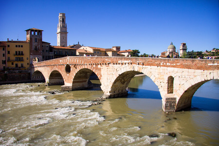 Verona, Italy. Panoramic View in a Autumn Dayの写真素材