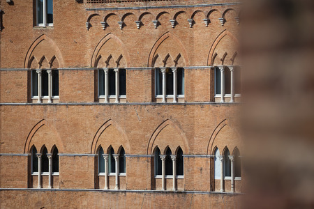 Piazza del Campo in Siena, Tuscany, Italyのeditorial素材