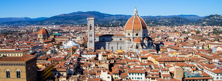 View on Duomo in Florence, Tuscany, Italy.の写真素材