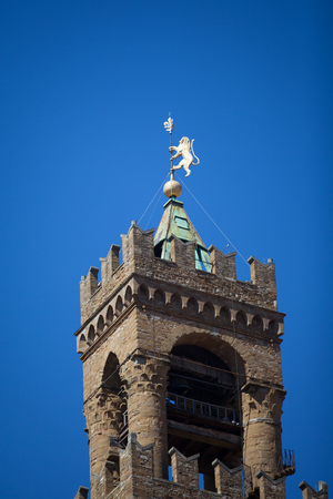 Palazzo Vecchio in Florence in a spring day.の写真素材