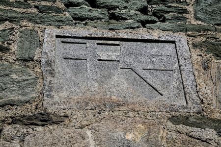 The Fenis Castle in Aosta Valley, Italyの写真素材