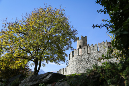 The Fenis Castle in Aosta Valley, Italyのeditorial素材