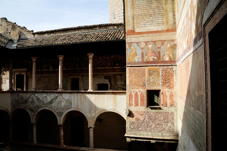 Castello del Buonconsiglio, Trento. Trentino Alto Adige, Italyのeditorial素材
