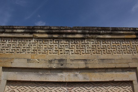 Structures in Mitla archeological site at Oaxaca, Mexicoのeditorial素材