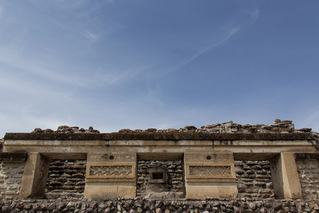 Structures in Mitla archeological site at Oaxaca, Mexicoのeditorial素材