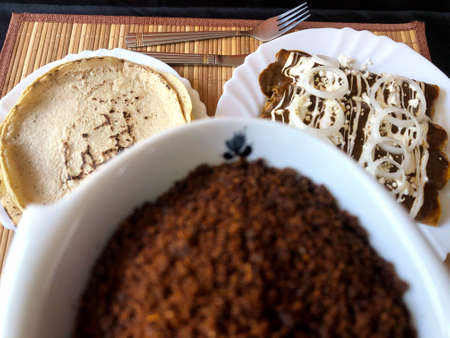 Beautiful tortillas with mass from Mexico