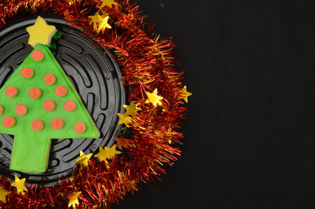 Pretty Christmas jelly in the shape of a pine tree