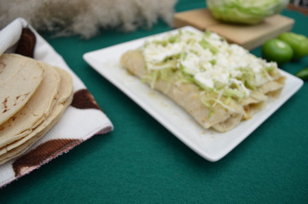 Nice traditional Mexican dish with its ingredients