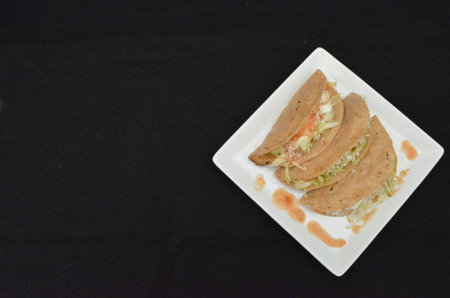 Colorful Homemade Traditional Mexican Quesadilla