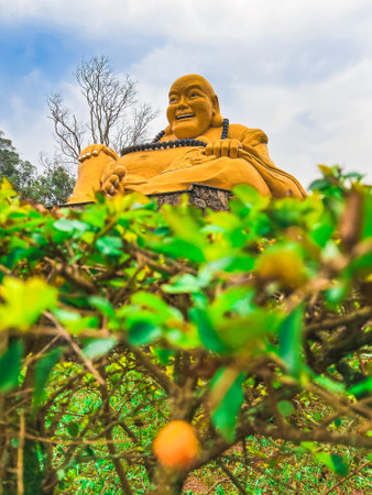 Buddha statue in Cherntawan International Meditation Center, Thailand.の写真素材