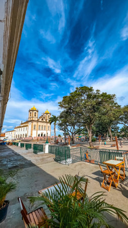 Cathedral of Santa Maria Assunta in Cartagena, Colombiaの写真素材