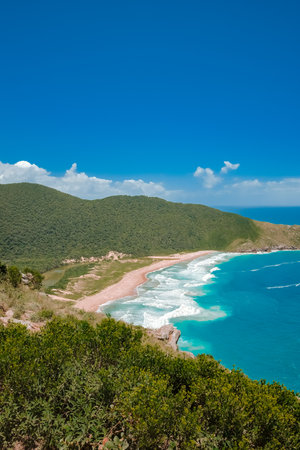 Landscape view of a beautiful beachの写真素材