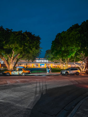 Night view of station in Bangkok, Thailandの写真素材
