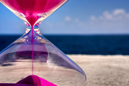 pink hour glass