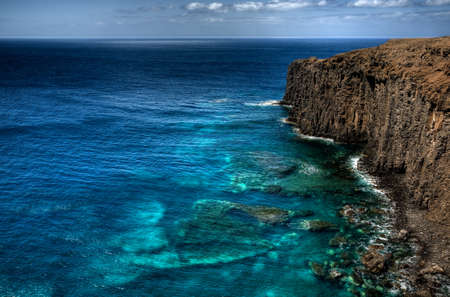 Coast of the island of Lanzarote, Canary Islands, Spain