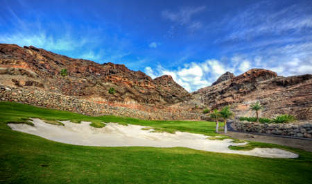 Golf course in Gran Canaria, Canary Islands, Spain.の写真素材