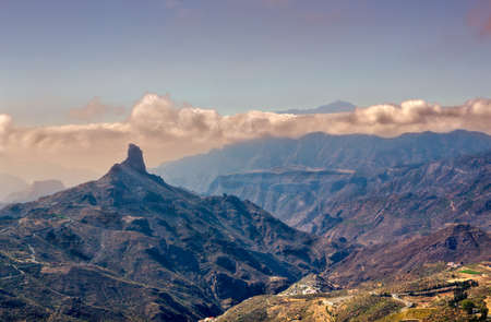 Mountain landscape in Gran Canaria, Canary Islands, Spain.の写真素材