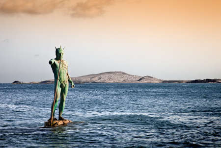 Statue on the island of Kos Greeceの写真素材
