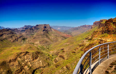 Panoramic view of a canyon landscapeの写真素材