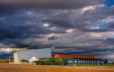 Sunset view of the National Museum of Natural History in Ankara, Turkeyの写真素材
