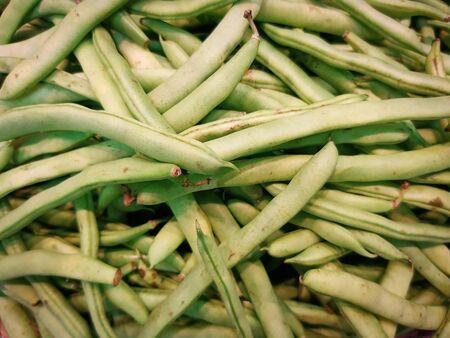 Portion of Fresh Organic Green Pod