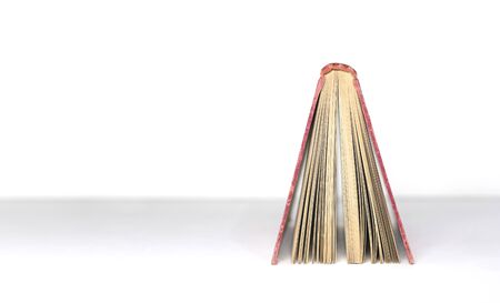 An old open book in the shape of a cabinの写真素材