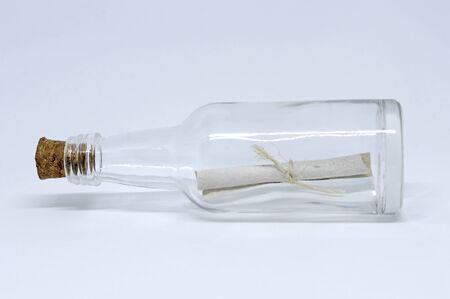 Message in a glass bottle