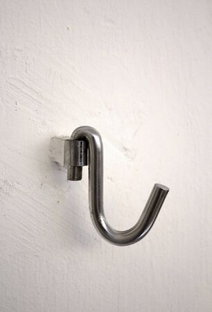 Details of hook, hanger metal on the wall