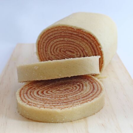 Slices of roll cakeの写真素材